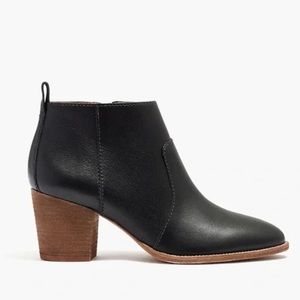 Madewell Brenner Ankle Boot sz 9.5 in Black